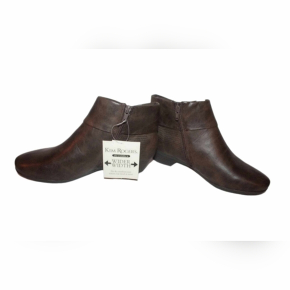 Women's PU Leather Ankle Booties - Picture 12 of 16